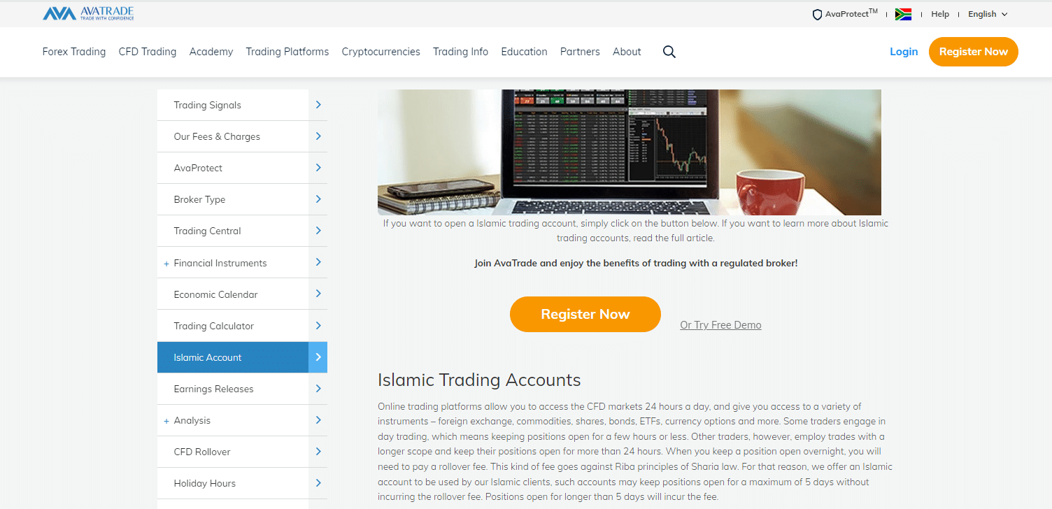 AvaTrade Islamic Account