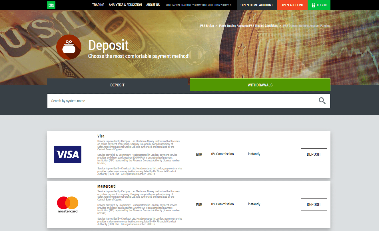 How to make a Deposit with FBS