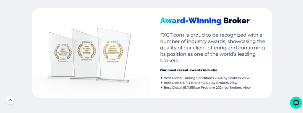 FXGT.com Awards and Recognition